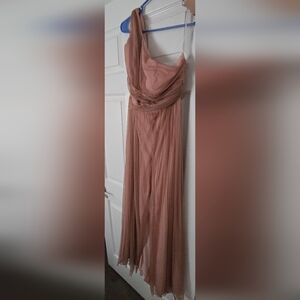 Elegant Shimmering Gown in Rose Gold